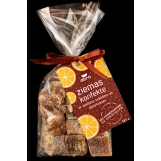 Abra ziemas konfekte ar apelsīniem, mandelēm un piparkūkām maisiņā, 195g Abra ziemas konfekte ar apelsīniem, mandelēm un piparkūkām maisiņā, 195g